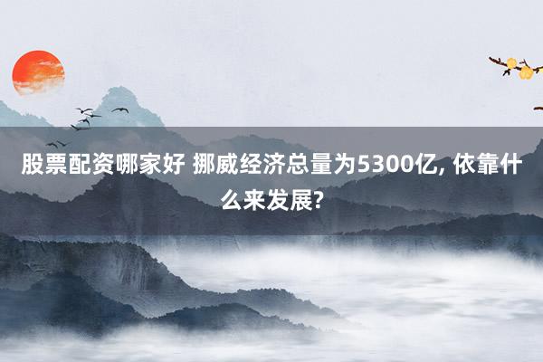 股票配资哪家好 挪威经济总量为5300亿, 依靠什么来发展?